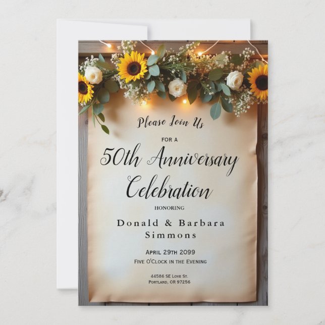 Convite Encontros Rústicos da Hora Dourada (Frente)