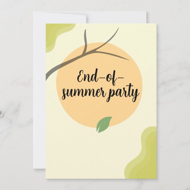 Convite End of Summer Garden Party Invitation (Frente)