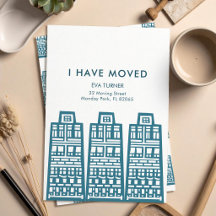 Endereço novo da cidade azul retrô