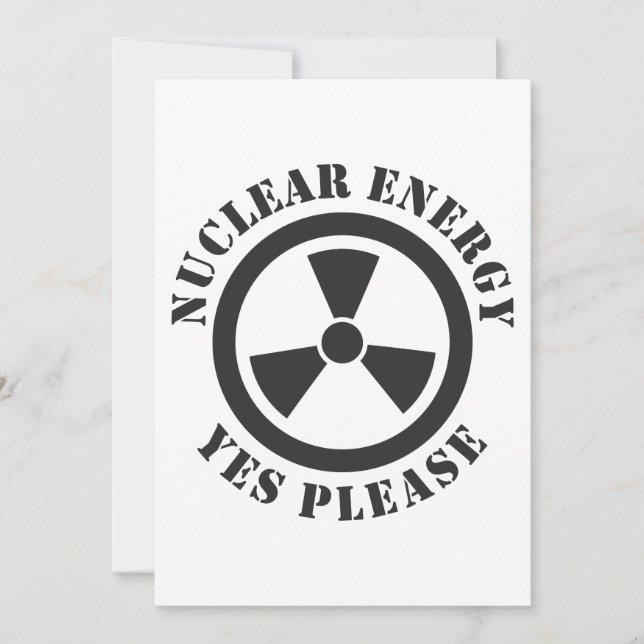 Convite Energia Nuclear, Sim Por Favor, Energia Nuclear (Frente)