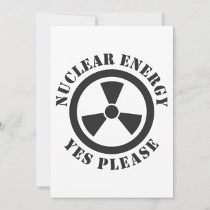 Convite Energia Nuclear, Sim Por Favor, Energia Nuclear