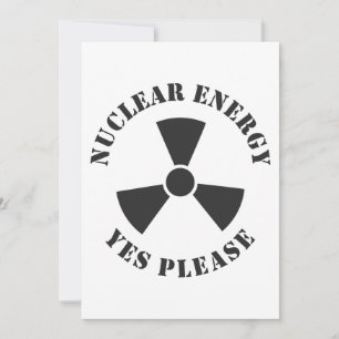 Convite Energia Nuclear, Sim Por Favor, Energia Nuclear
