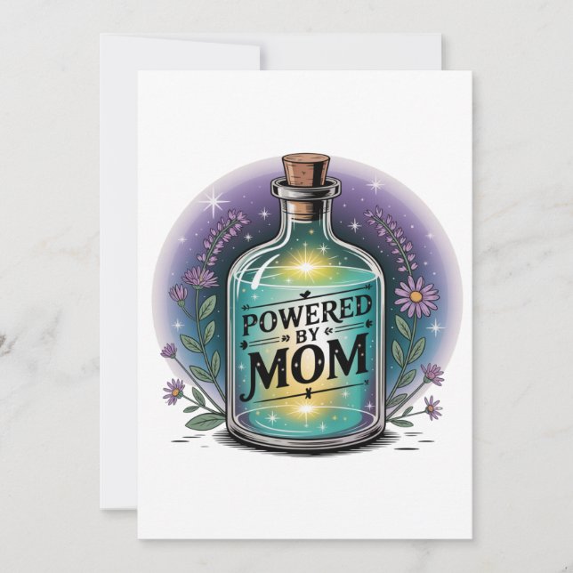 Convite Energizada pela Mamãe (Frente)