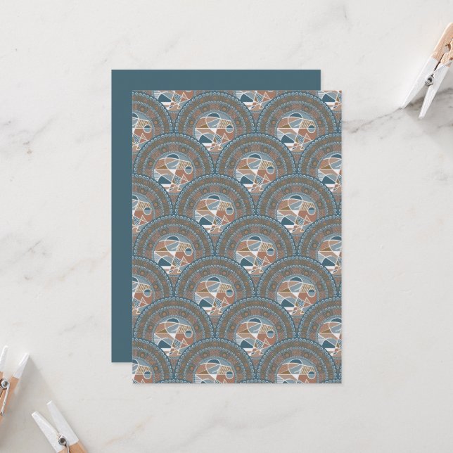 Convite Ênfase de Abstrato para Impressão de Escala de Dec (Frente/Verso In Situ)