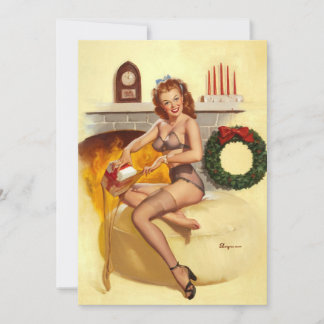 Convite enfeite de meia pin up