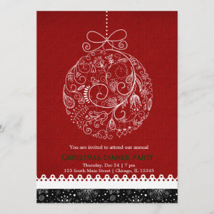 Convite Enfeite de Natal