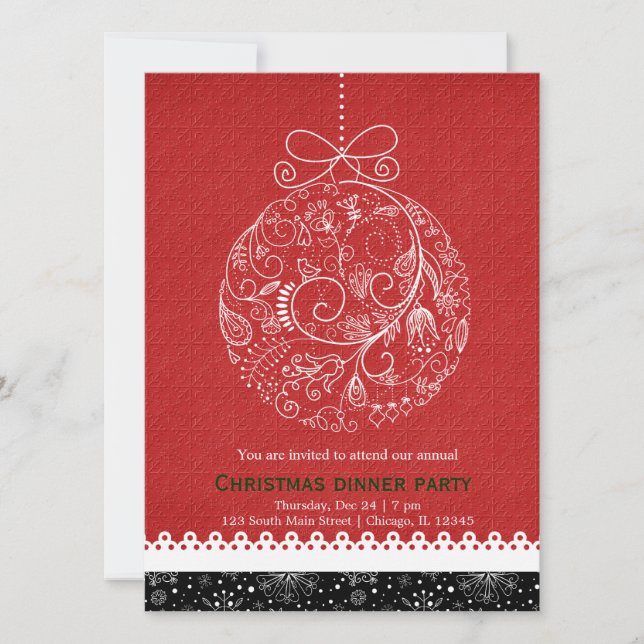 Convite Enfeite de Natal (Frente)