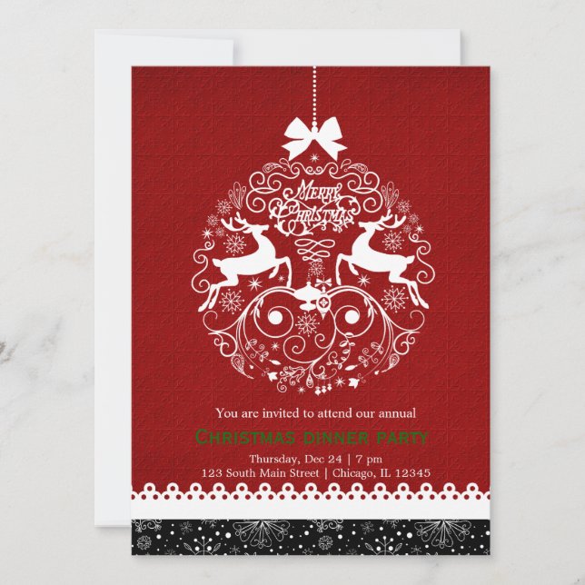 Convite Enfeite de Natal (Frente)