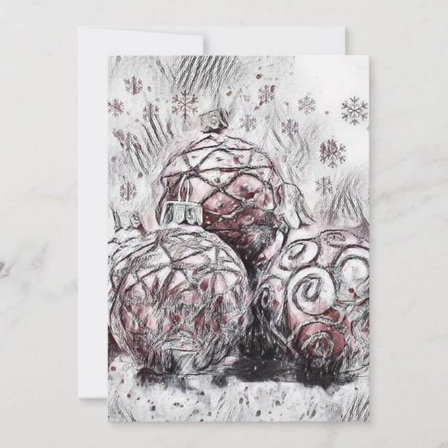 Convite Enfeites de Natal Antigos Ornamentos Pedra Coa (Frente)