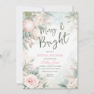 Convite Enfeites de natal, chá de panela em floco de neve