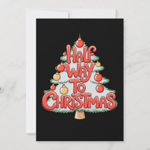 Convite Enfeites de Natal Meio do Caminho Árvore de Natal 
