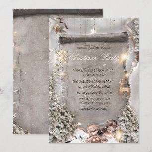Convite Enfeites de natal, Pine Tree Christmas Company