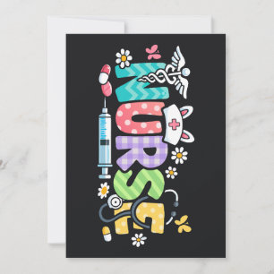 Convite Enfermeira de Páscoa Fofa Humor Médico