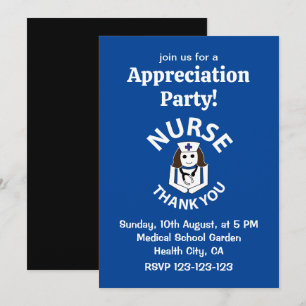 Convite Enfermeira Obrigado Enfermeira Apreciação