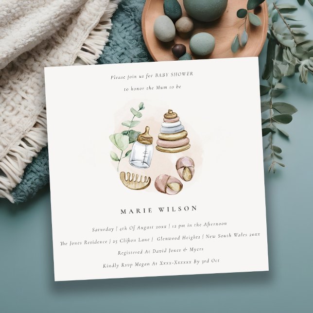 Convite Enfermeiro Bastante Essencial Folha Rosa Chá de fr (Criador carregado)