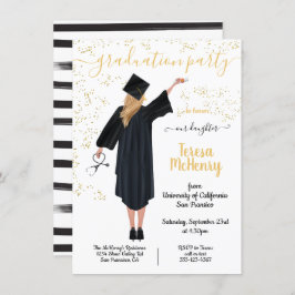 Convite Enfermeiro de Retrato Personalizado Graduação Médi