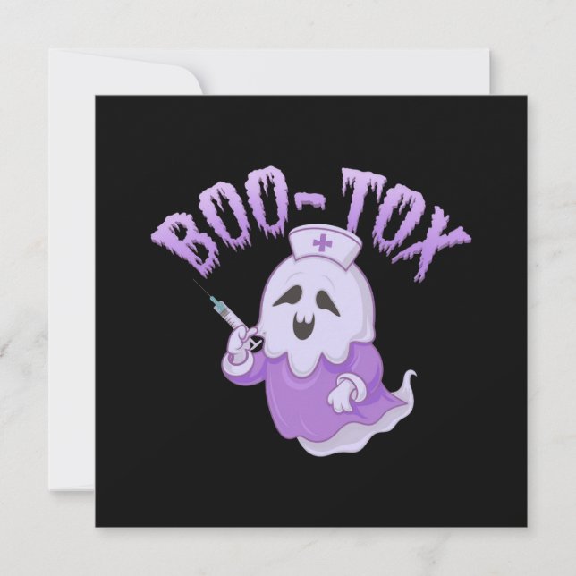 Convite Enfermeiro Ghost Bonito com Botox Injeção (Frente)