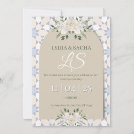 Convite Engagement Invitation Card