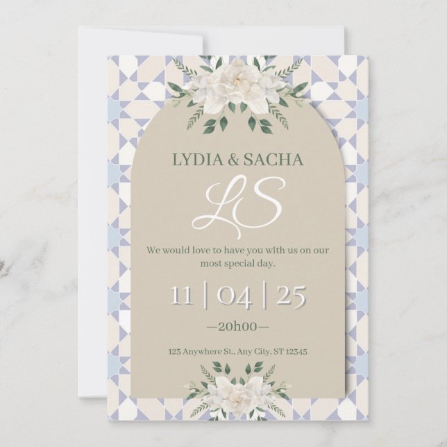 Convite Engagement Invitation Card (Frente)