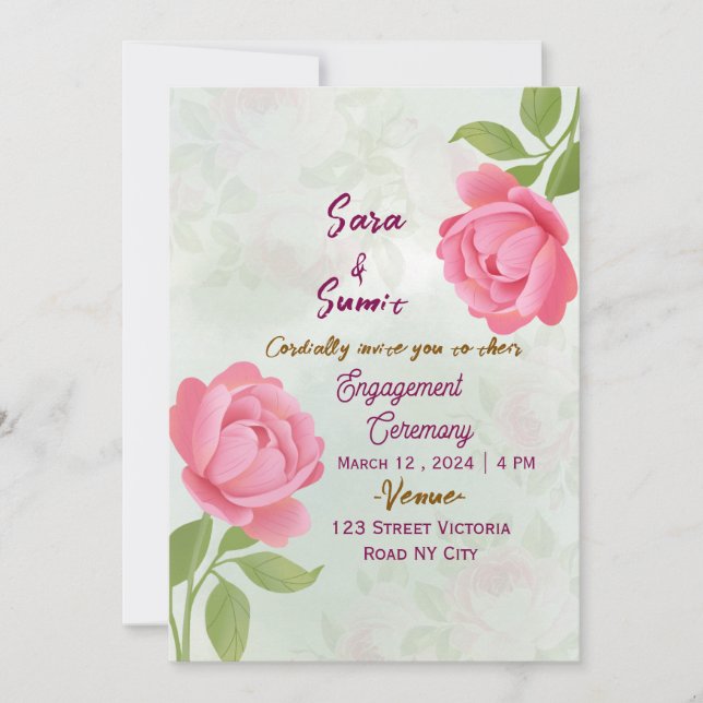 Convite Engagement Party Invitations  (Frente)