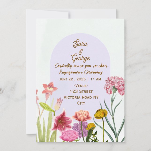 Convite Engagement Party Invitations  (Frente)