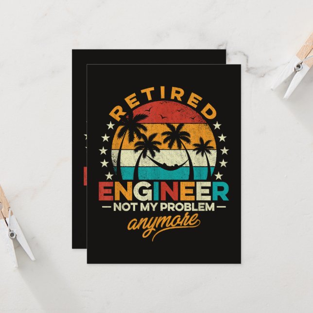 Convite Engenheiro Aposentado Não É Mais Meu Problema (Frente/Verso In Situ)