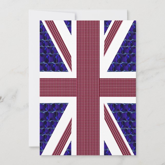 Convite  England Flag, Reino Unido Excelente (Frente)