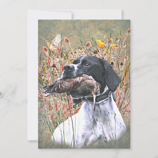 Convite English pointer (Frente)