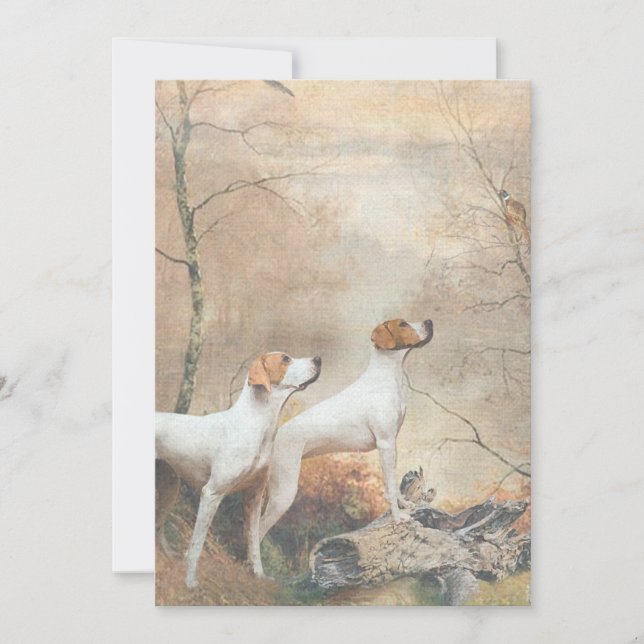 Convite English Pointer  (Frente)