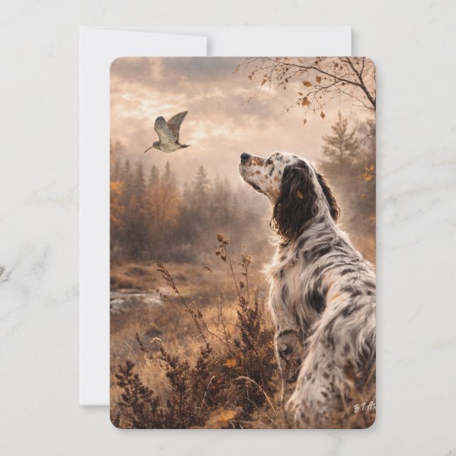 Convite English Setters (Frente)