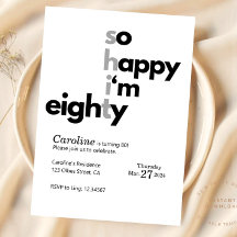 Engraçado 80 Birthday Engraçado Humor Hilariary