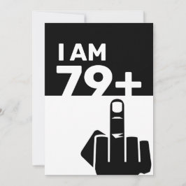 Convite Engraçado 80 Birthday Gift, 79 mais um