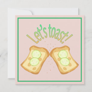 Convite engraçado às tostas