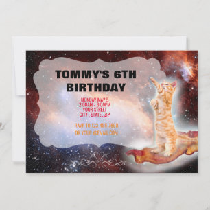 Convite Engraçado Bacon Cat