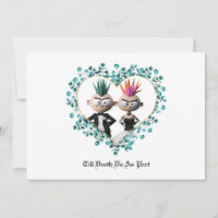 Engraçado Casamento do Punk