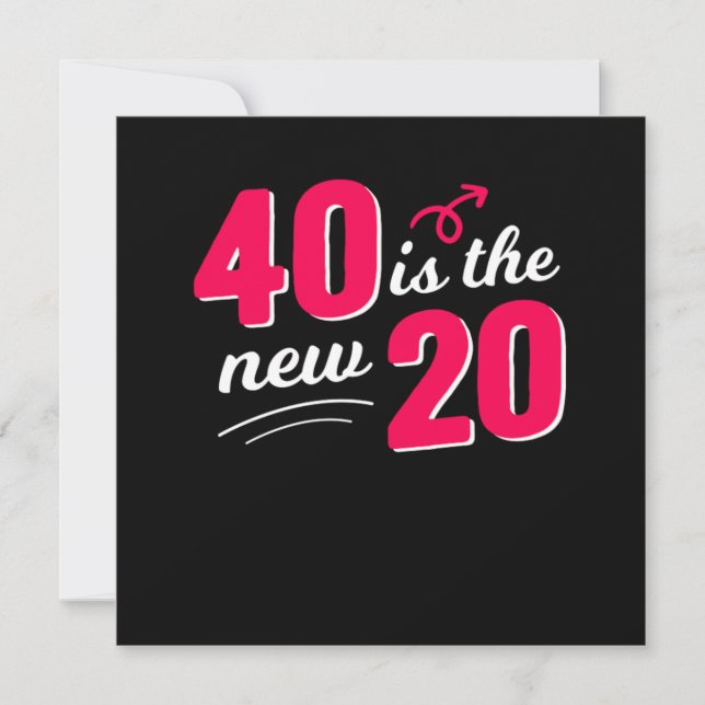 Convite Engraçado Celebração de aniversário de 40 anos beb (Frente)