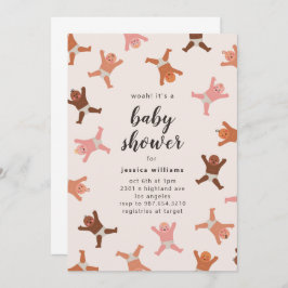 Convite Engraçado Chá de Bebês Neutro