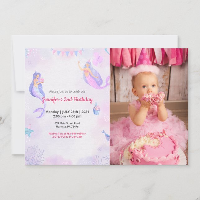 Convite Engraçado | Crianças Foto Aniversário (Frente)