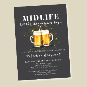Convite Engraçado Crise da Meia-Vida Shenanigans 50º Anive