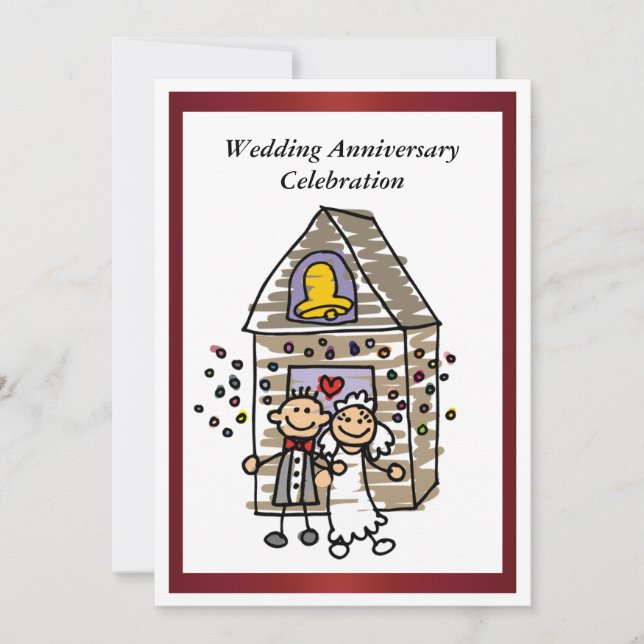 Convite Engraçado de Aniversário de Casamento (Frente)