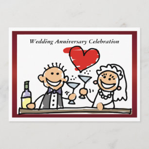 Convite Engraçado de Aniversário de Casamento