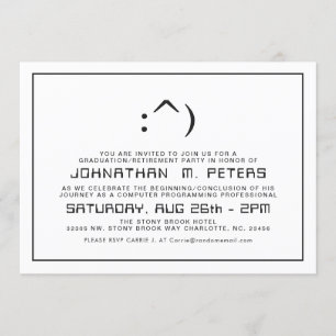 Convite Engraçado Enfrentar Mínimo Formando de Ciência da 