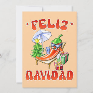 Convite Engraçado Feliz Navidad, Feliz Natal Feliz Chili