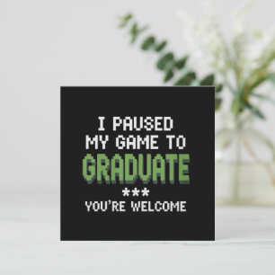 Convite Engraçado Graduado Gamer 2025 Graduação