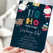 Engraçado 'Ho Ho Droga Sagrada' Chá de Bebê de Nat