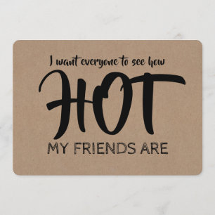 Convite Engraçado, Hot Bridesmaid / Proposta de Madrinha d