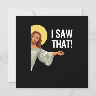 Convite Engraçado Jesus Meme Eu Vi Que Christian Cote Deus