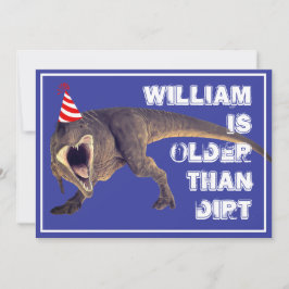 Convite Engraçado mais velho que diirt T-Rex