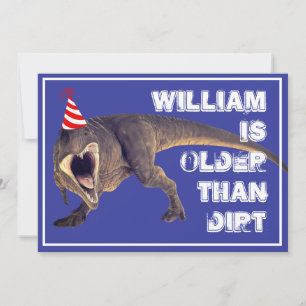 Convite Engraçado mais velho que diirt T-Rex