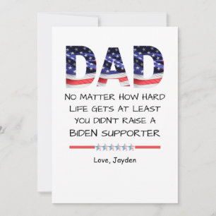 Convite Engraçado Pai que você não criou um liberal